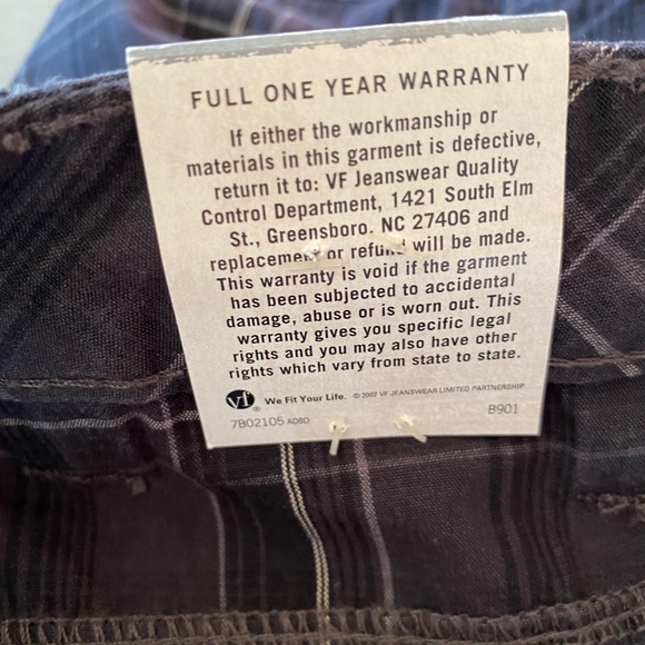 Wrangler Originals Mens Plaid Cargo Shorts Loose Fit NWT Large Pocket 100%Cotton - Picture 6 of 10